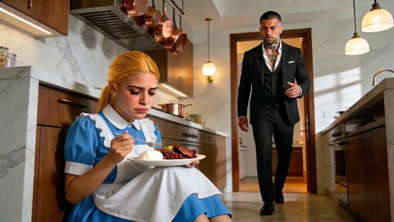 Mafya patronu çalışanını sessizce artıkları yerken gördü — sonra inanılmaz bir şey oldu.