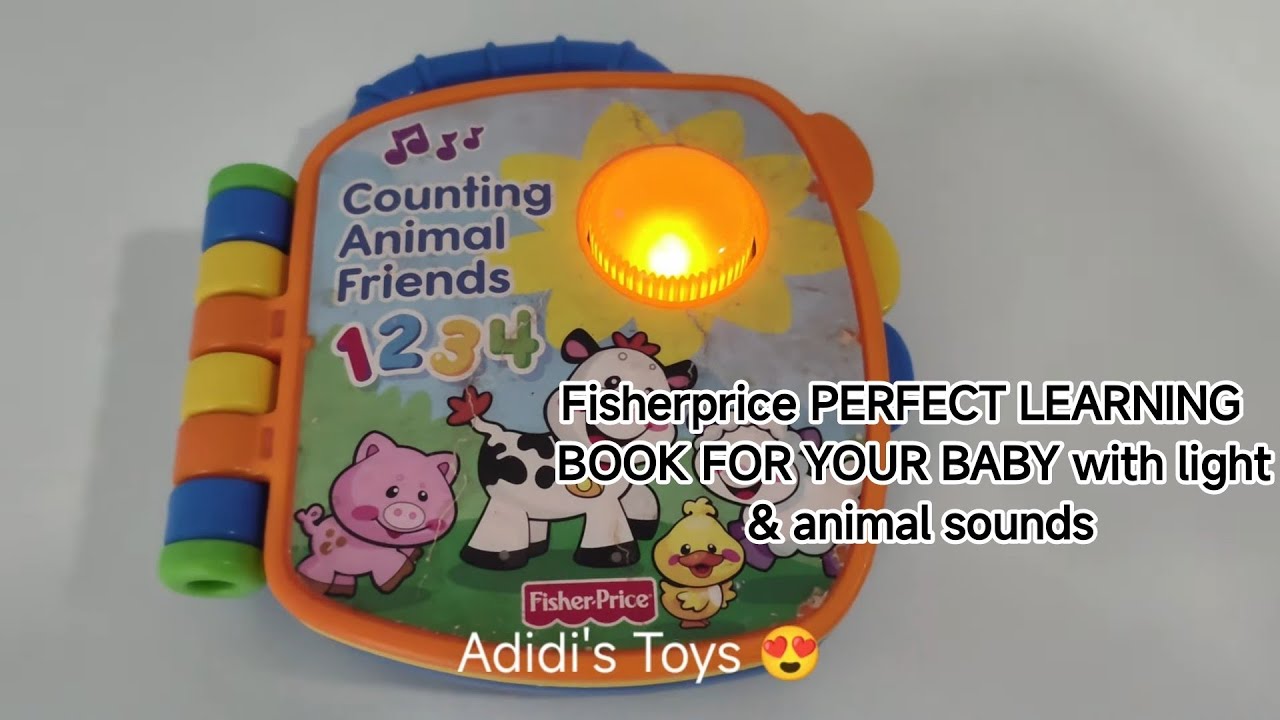 Interactive book- Fisherprice Laugh & Learn Counting Animal Friends Babybook.PERFECT FIRST BOOK!