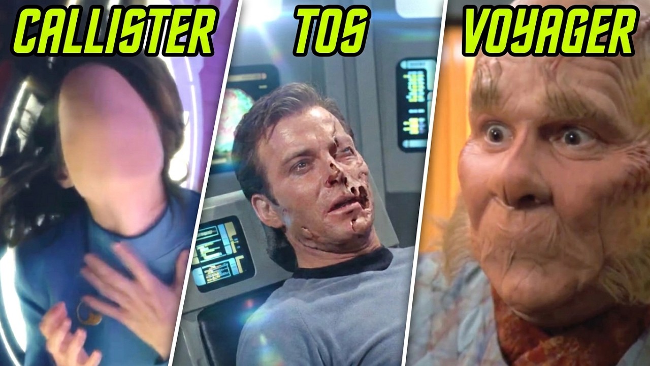 Disappearing Face in USS Callister vs Star Trek TOS vs Voyager
