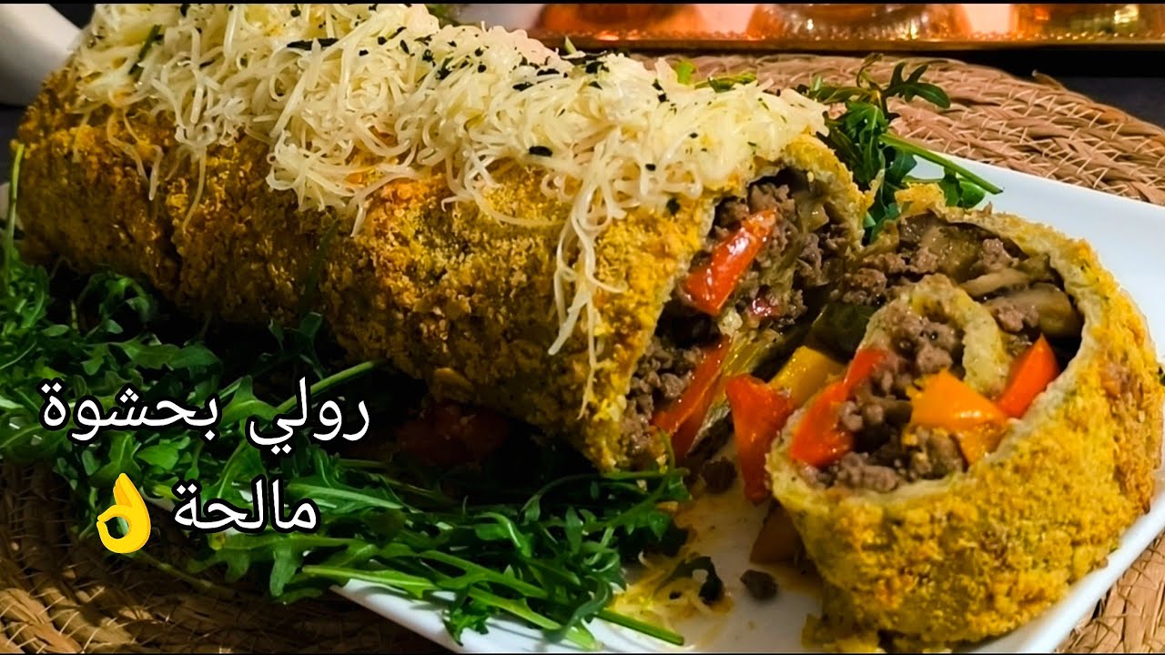 📍رول على شكل بيش 👌مالح بحشوة بسيطة ولذيذة 😌بطبقة مقرمشة اكثر من رائع 💝
