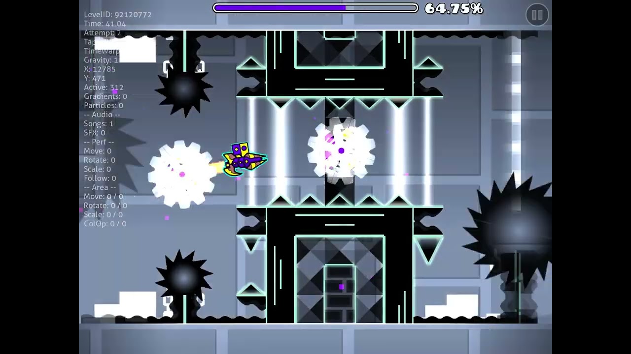 (Rateworthy?) Colour Catastrophe By Probro675 (Me) | 1.6/1.9 Hybrid Style Level | Geometry Dash 2.2