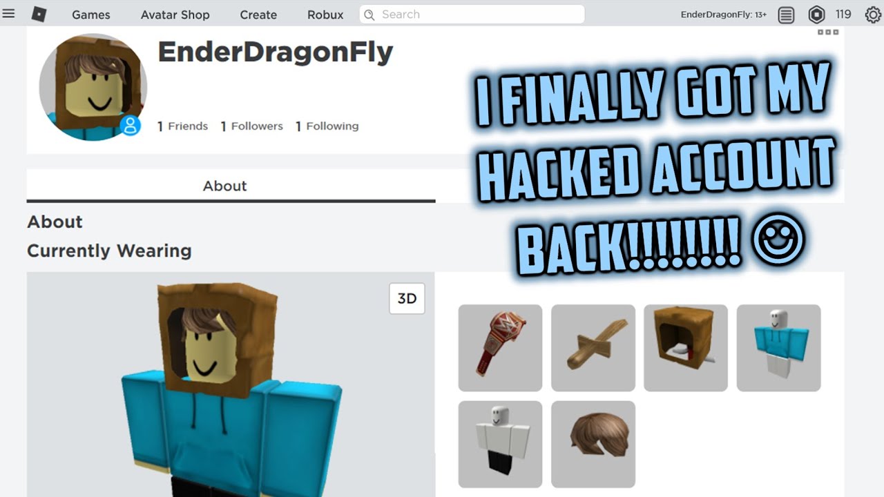 Getting my stolen roblox account back! You can too! (ROBLOX Tutorial)