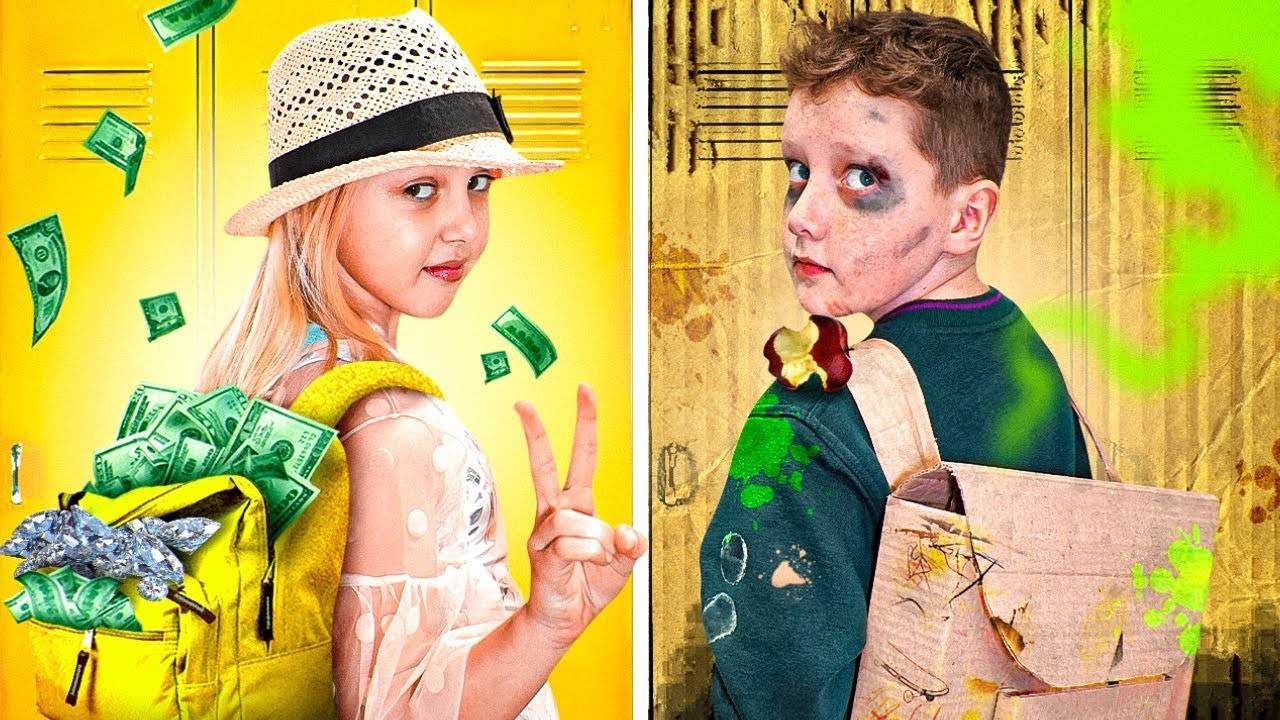 💰 Reich vs Arm in der Schule! 😱 Wer hat das BESSERE Leben? 🎒 | Amelie Show DE