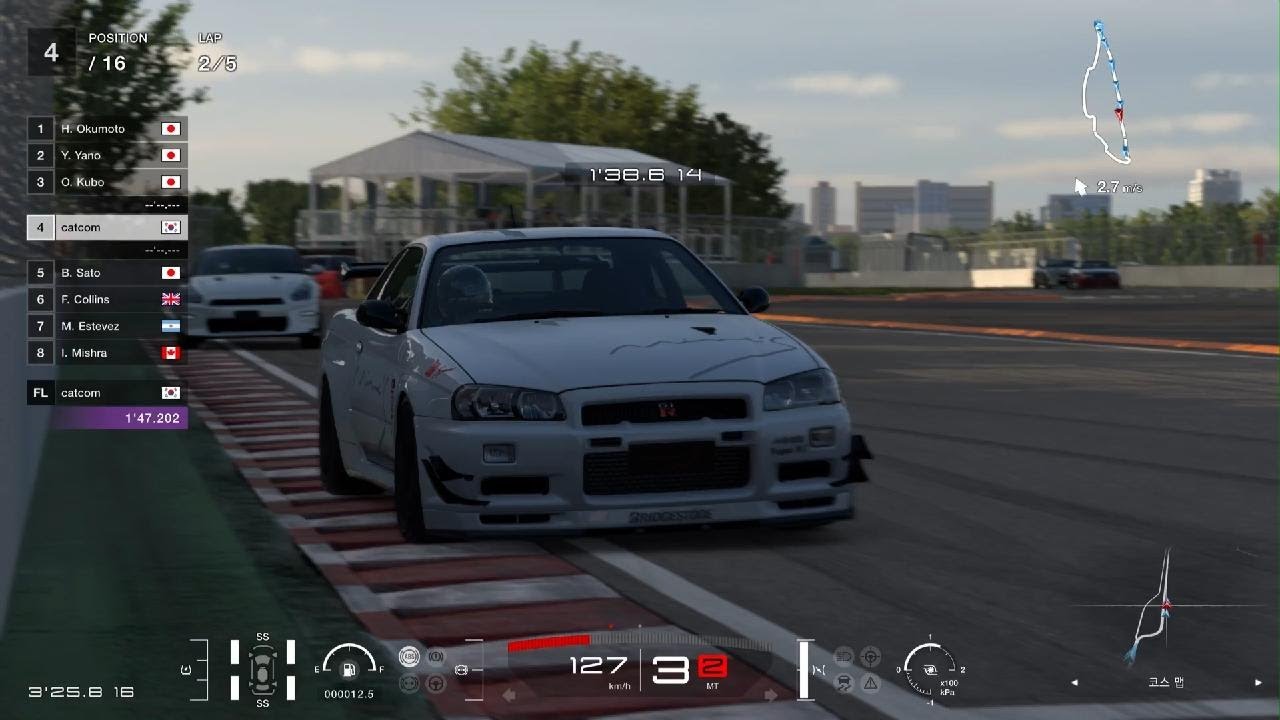 [PS VR2] 그란 투리스모 7_Nissan GT-R 컵_질 빌뇌브 서킷_BNR34 GT-R N1 base