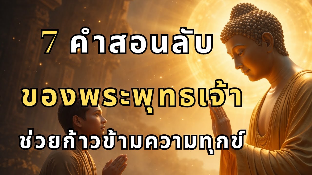 7 คำสอนของพระพุทธเจ้า ที่ช่วยให้คุณก้าวข้ามทุกปัญหาในชีวิต