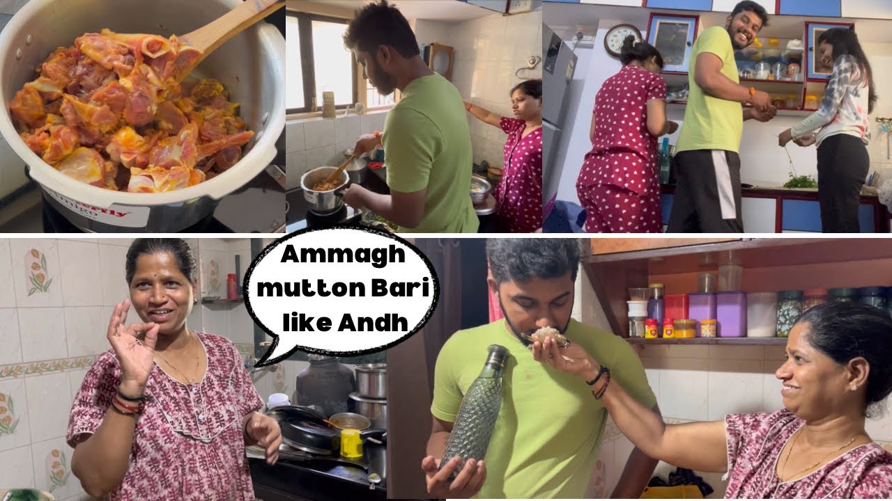 Eni Ujwal na adighe 👨‍🍳🥣|| Mutton special by jiju 😍|| Tulu vlog 382