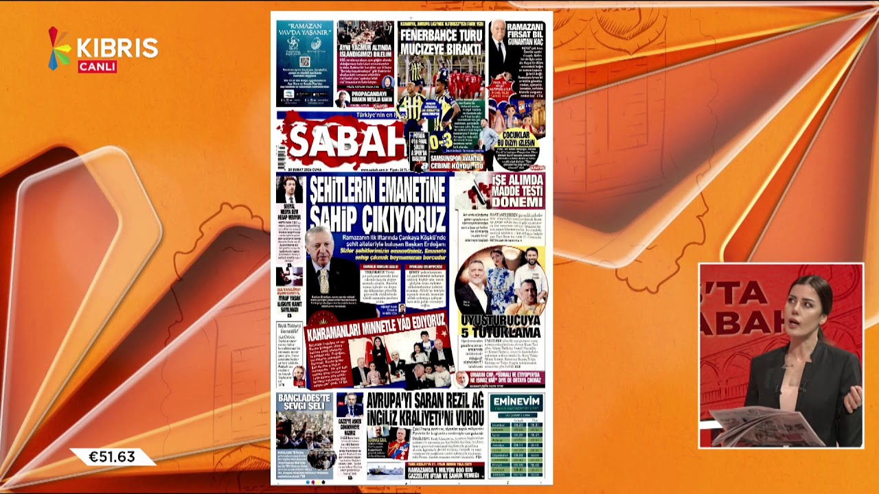 KIBRIS'TA SABAH - GAZETE MANŞETLERİ
