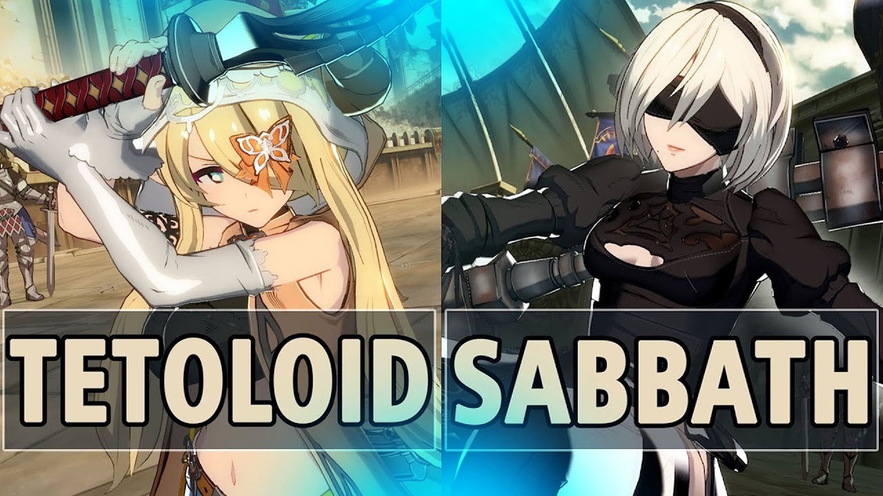 GBVSR:🔥tetoloid (EX Narmaya) Vs sabbath (2B)🔥| High Level Gameplay.