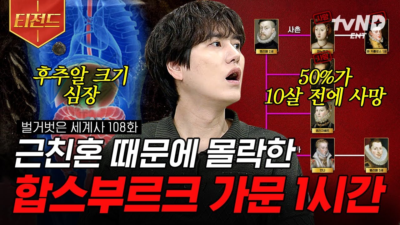 [#벌거벗은세계사] (1시간) 근친혼에 근친혼을 거듭한 합스부르크 가문💥 이것이 바로 몰락의 이유❓ 유전병까지 불러온 비극의 시작 | #티전드