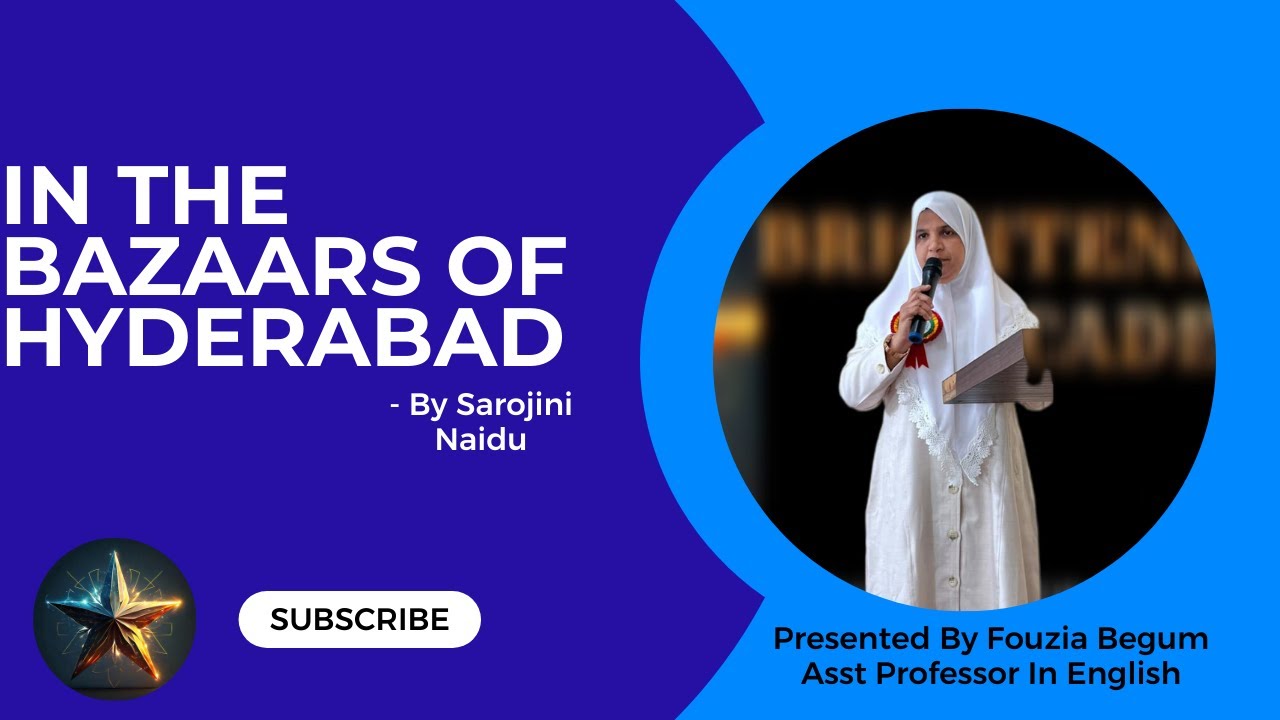 In The Bazaars Of Hyderabad By Sarojini Naidu