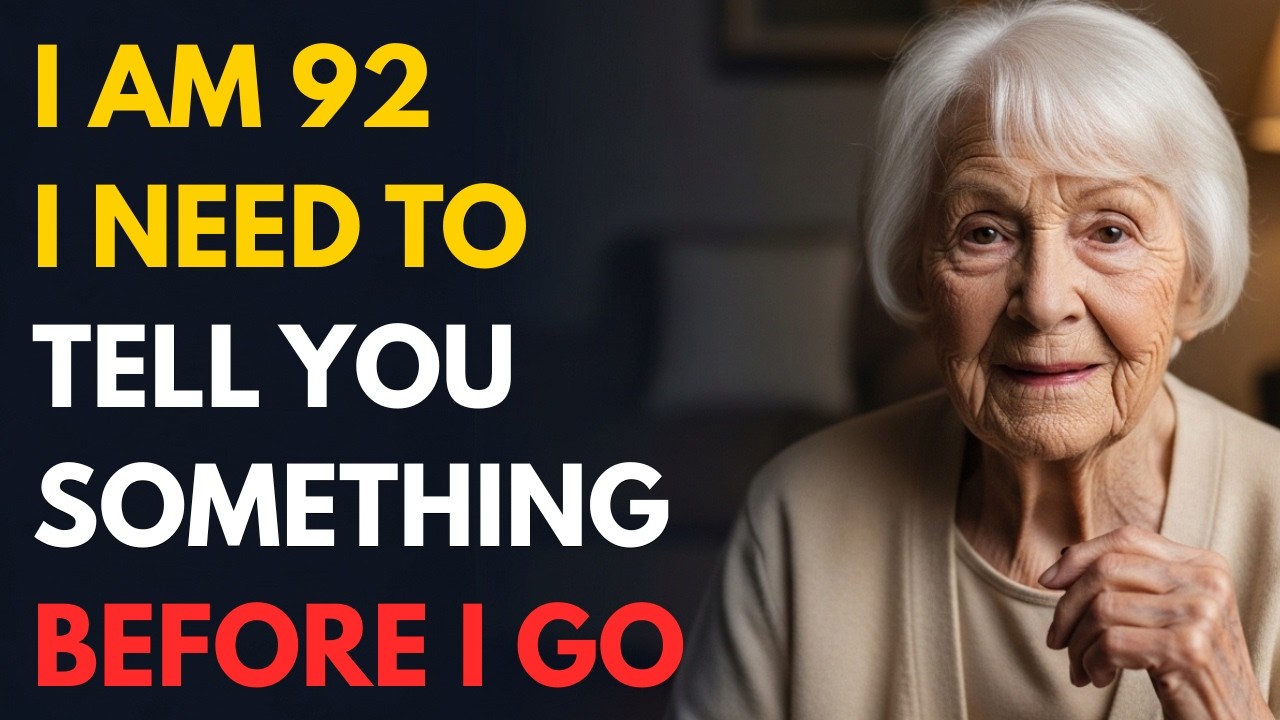 I'm 92... I Need to Tell You Something Before I Go