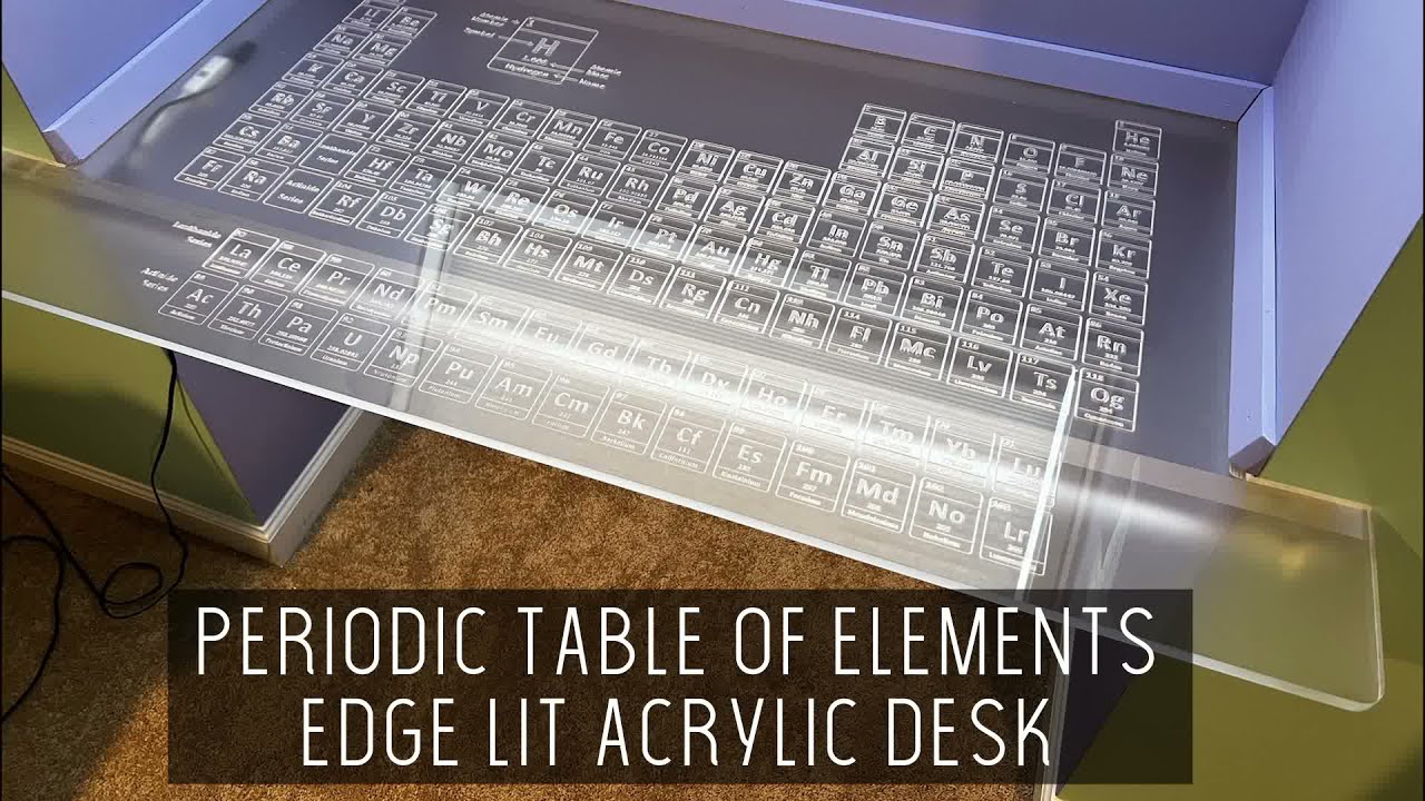 Making Acrylic engraved desk with DIY CNC
