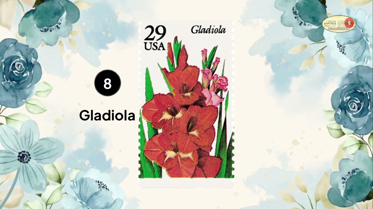 Garden Flowers on USA Stamps