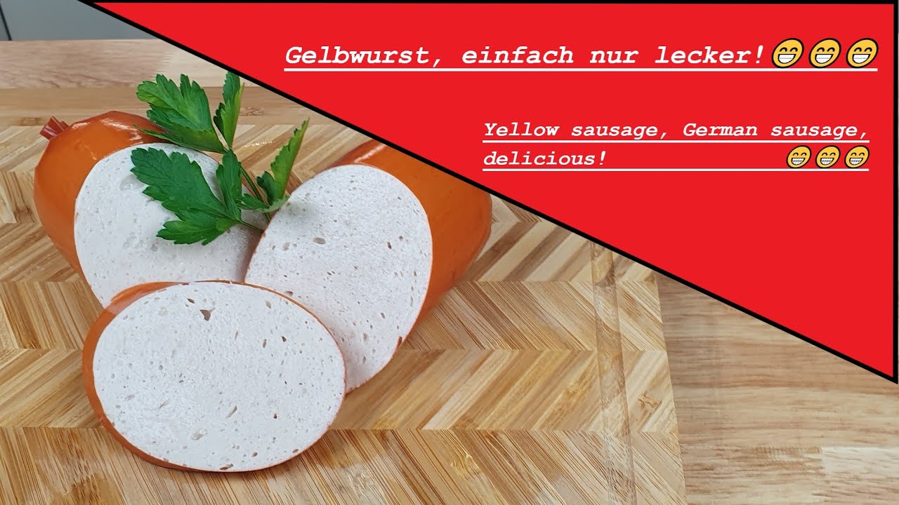 Gelbwurst, mit oder ohne Petersilie einfach nur lecker😋 Gelbwurst, German sausage, simply delicious😋