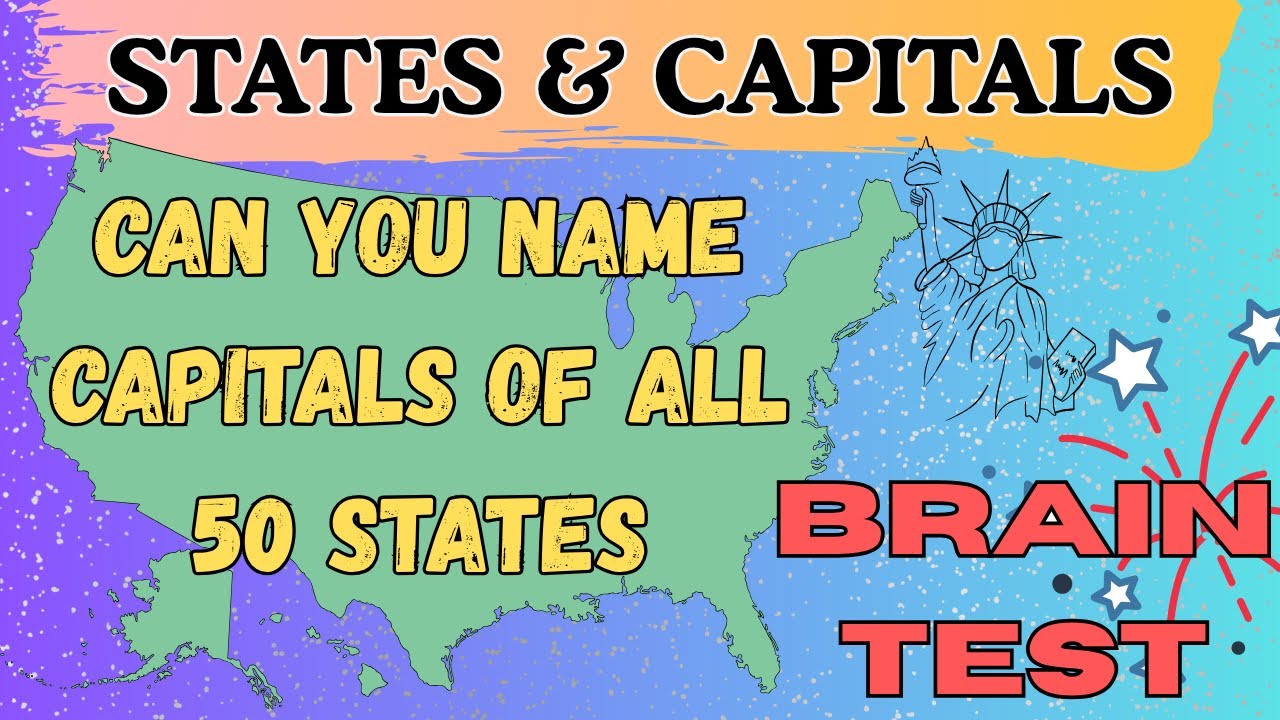 50 States Capitals Test &ndash; Only Geniuses Score 45+! 🔥