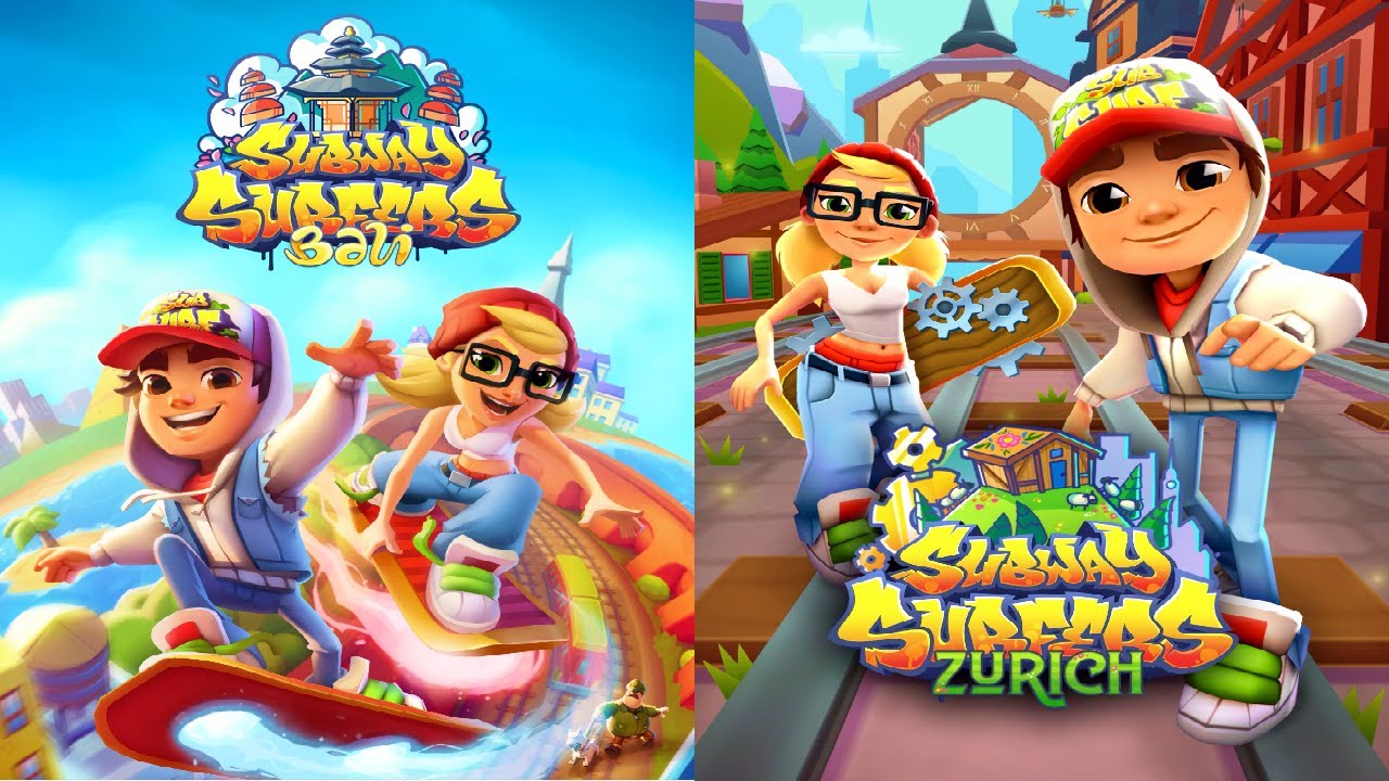 Subway Surfers: Bali VS Zurich Gameplay
