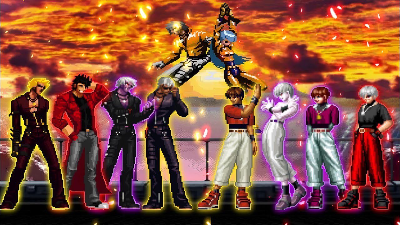 [KOF Mugen] K' Team VS. Chris Team — Firepower vs Orochi Curse!