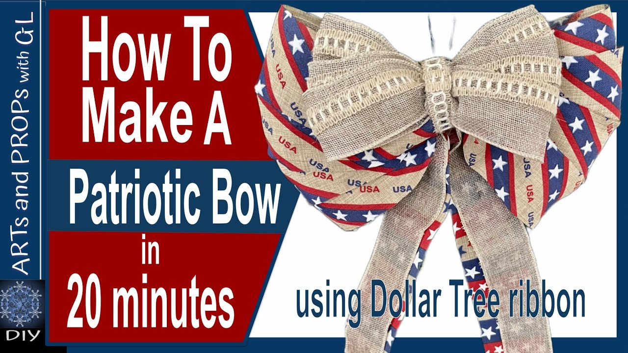 How to Make a Patriotic Bow in 20 Minutes