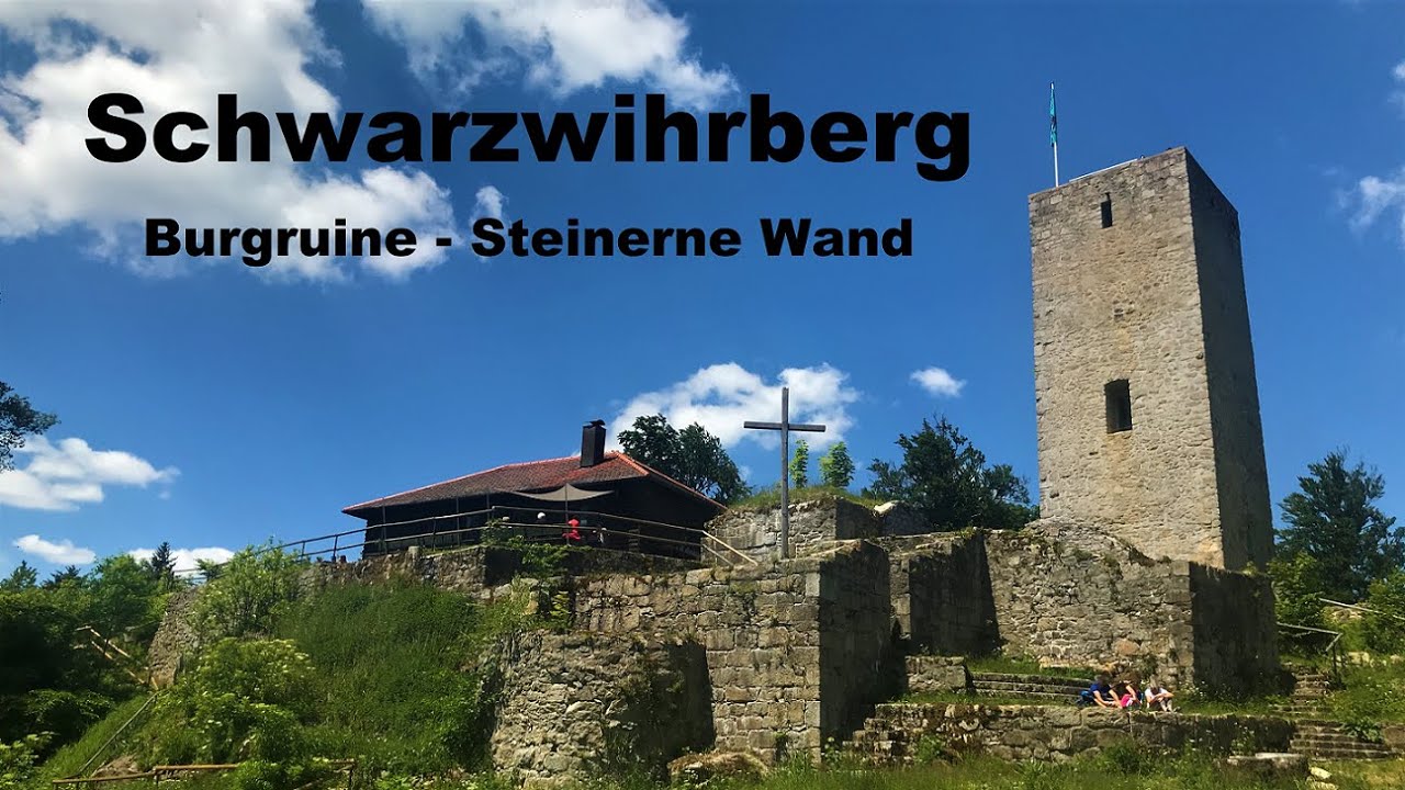 Schwarzwihrberg. Wanderung über die Steinerne Wand zur Burgruine.