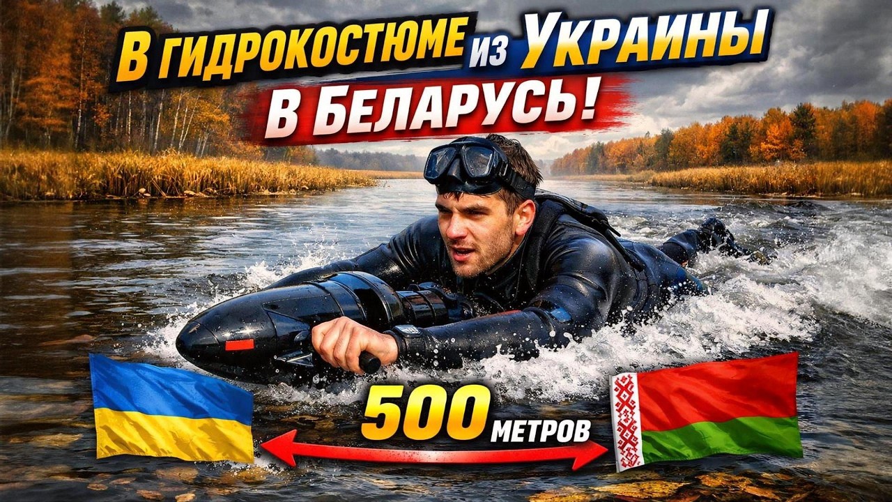 В гидрокостюме из Украины в Беларусь