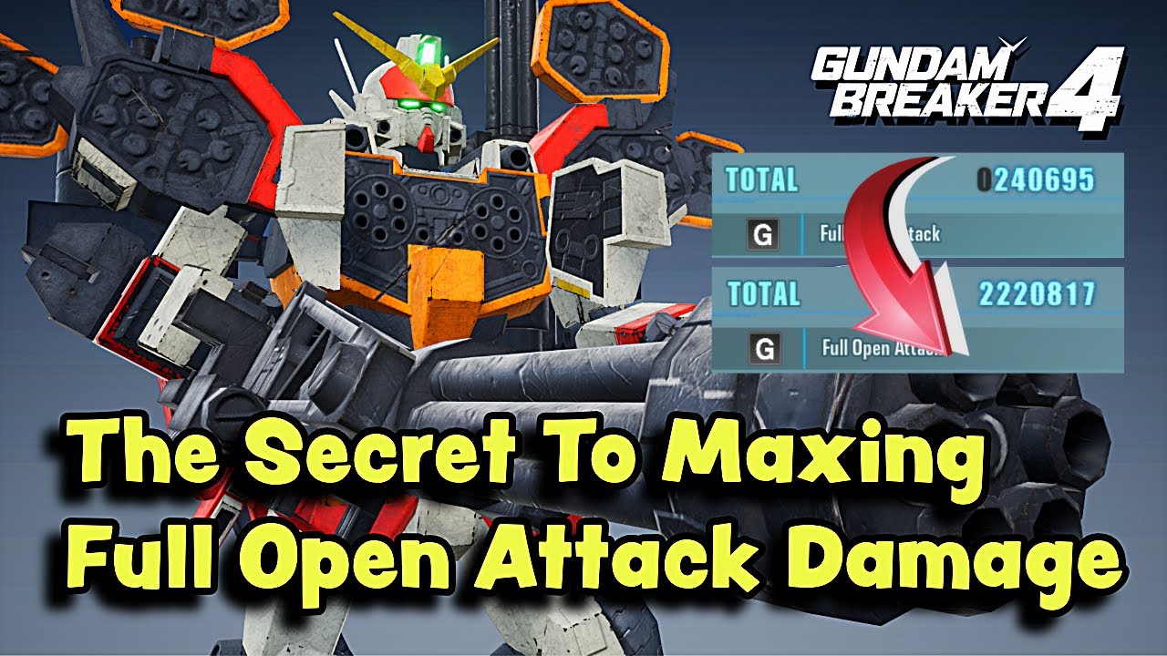 How To Crank Up Full Open Attack Damage? (Gundam Breaker 4)