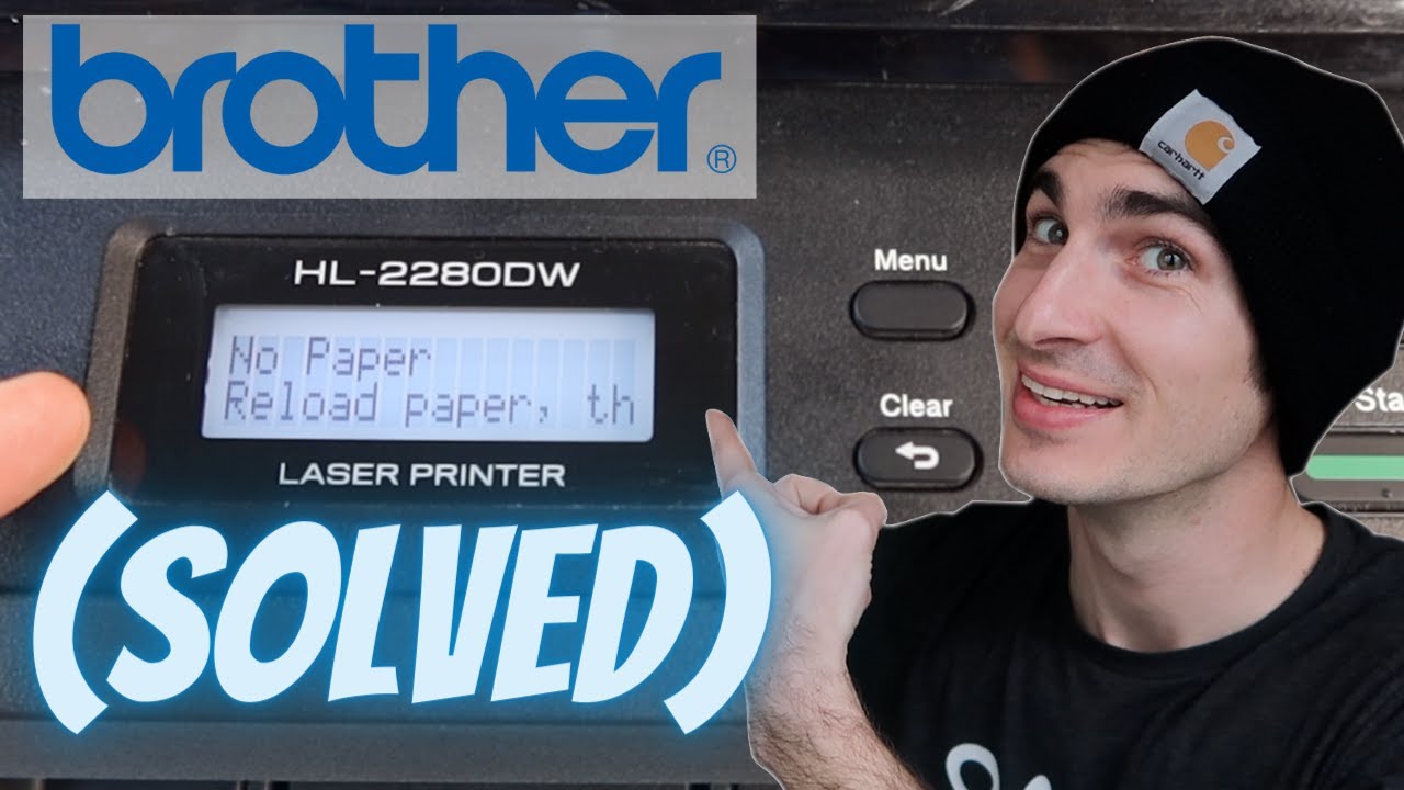 No Paper Reload Paper Then Press Start (FIXED) Feeder Cam Lever Replacement Brother Printer HL2280DW