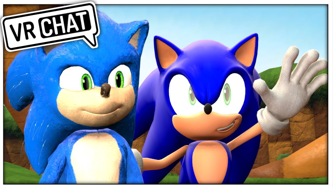SONIC MEETS MOVIE SONIC IN VR CHAT