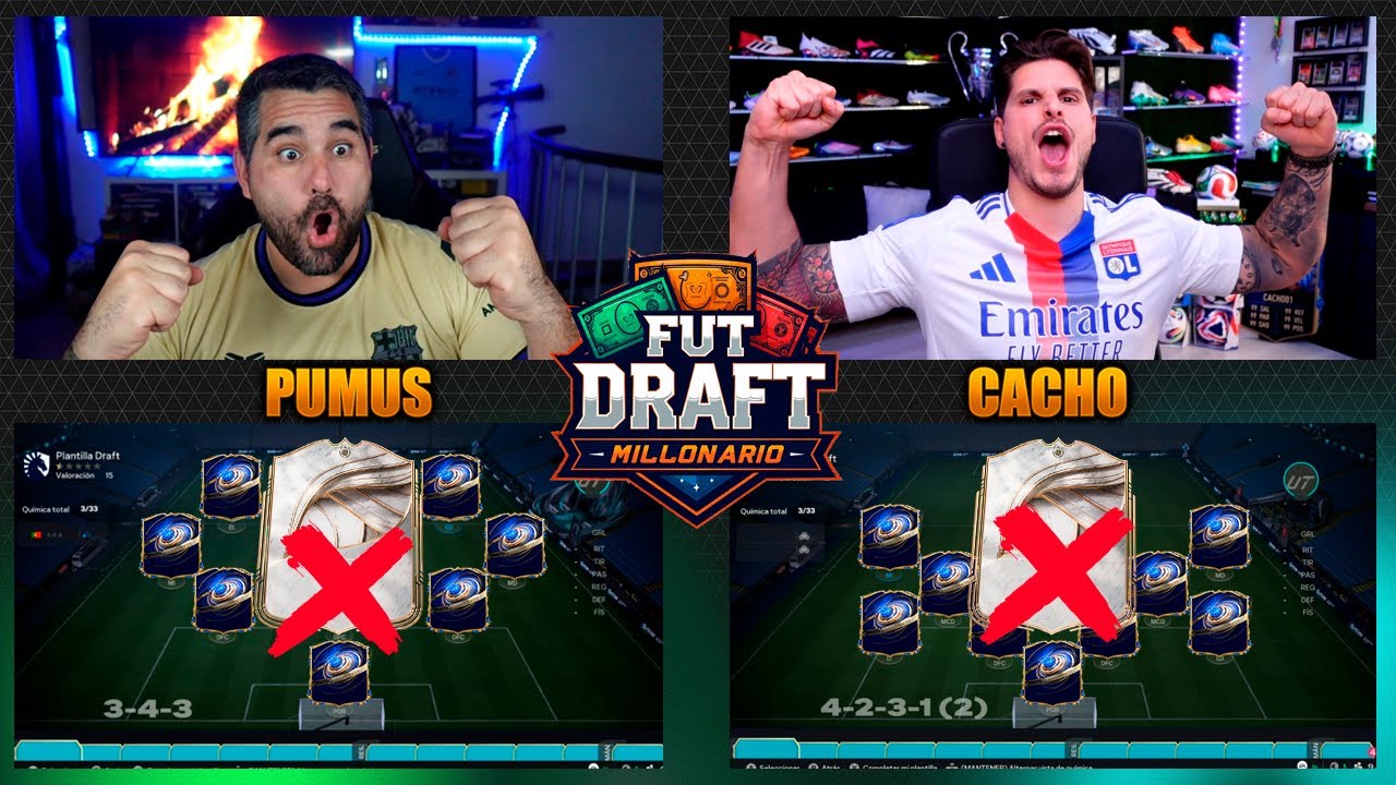 FUT DRAFT MILLONARIO TOTY DESCARTANDO ICONOS VS CACHO !!!