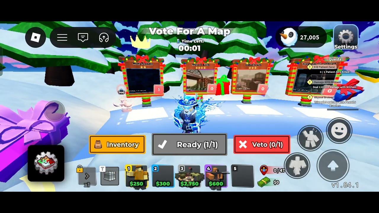Easy and casual gamemode gameplay (Tower Defense Simulator)