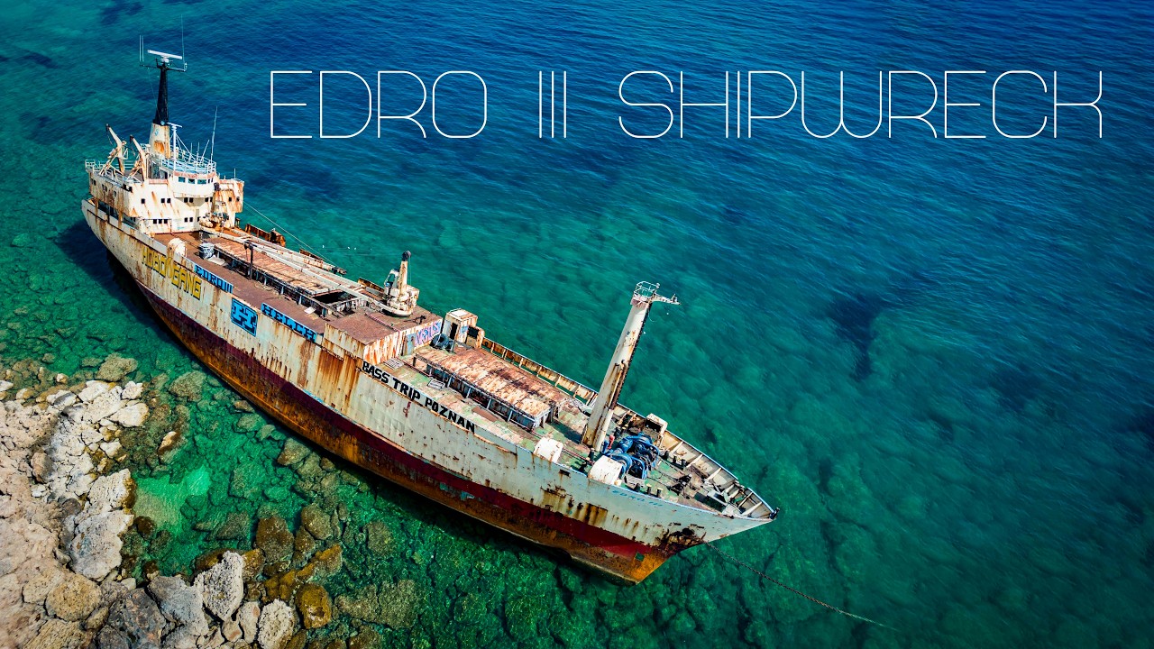 Edro III Shipwreck - Drone - Cyprus