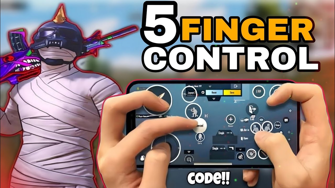 bgmi 5 finger control code || 4.0 update sensitivity code || control code 