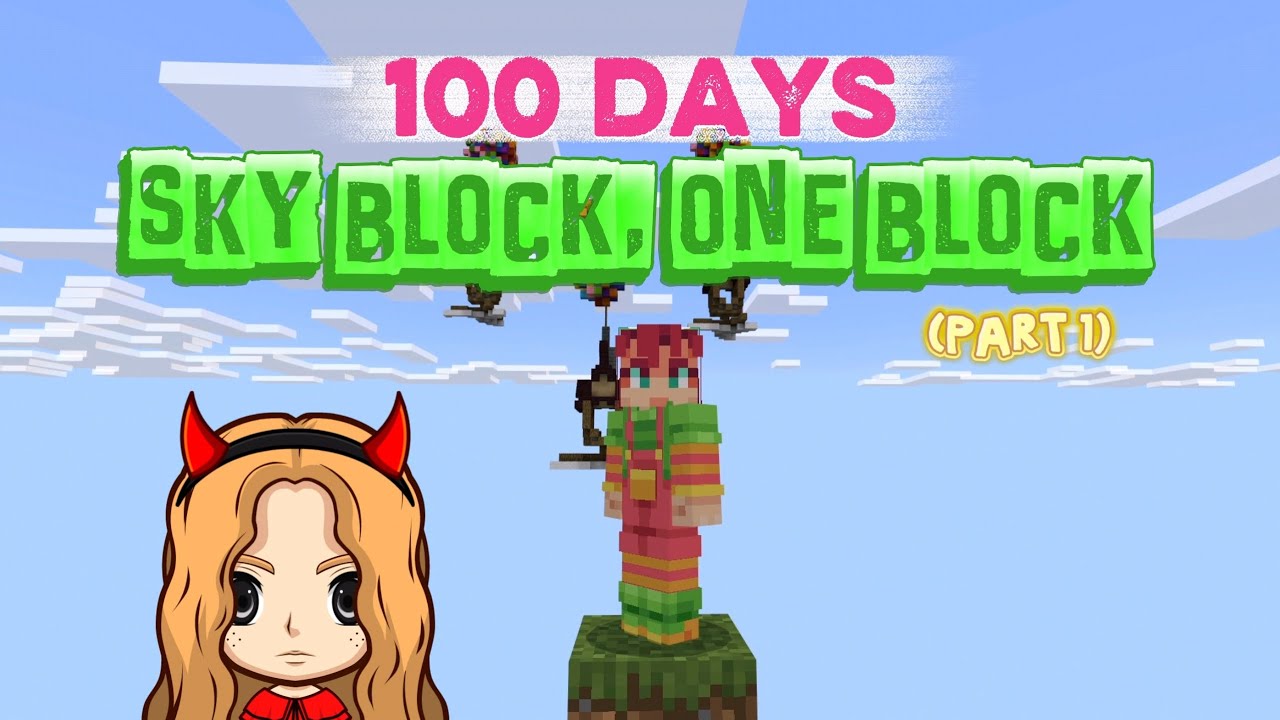 Surviving 100 Days in Minecraft Skyblock, One Block ( Part 1) | Minecraft Tagalog