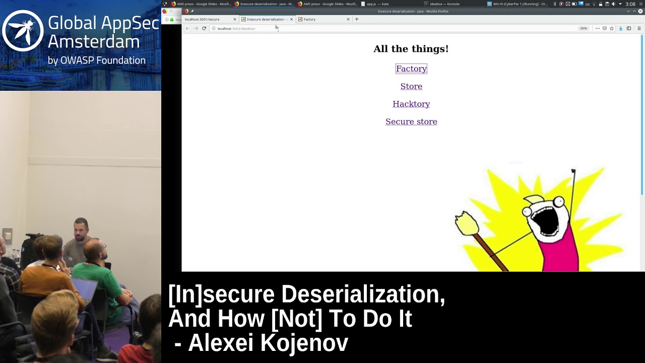 [In]secure Deserialization, And How [Not] To Do It - Alexei Kojenov