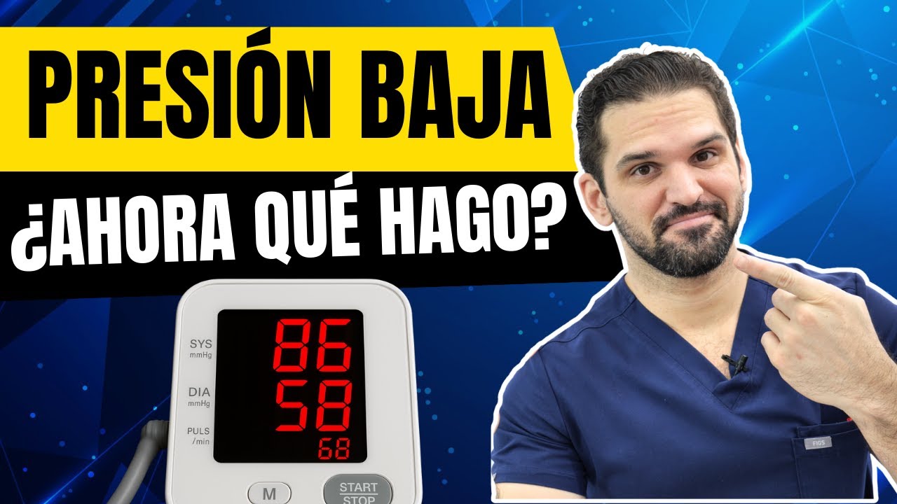 Presión BAJA: qué significa y qué hacer en ese momento 🚨
