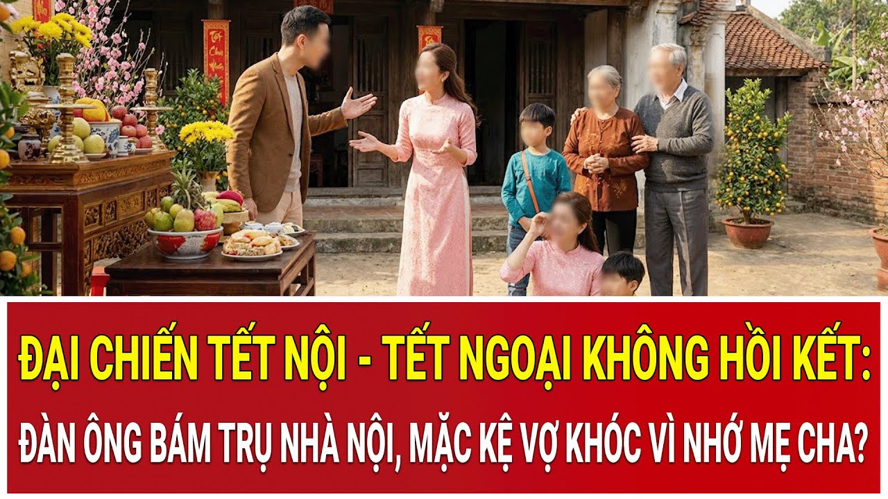 Đại chiến Tết nội - Tết ngoại không hồi kết: Đàn ông bám trụ nhà nội, mặc kệ vợ khóc vì nhớ mẹ cha?