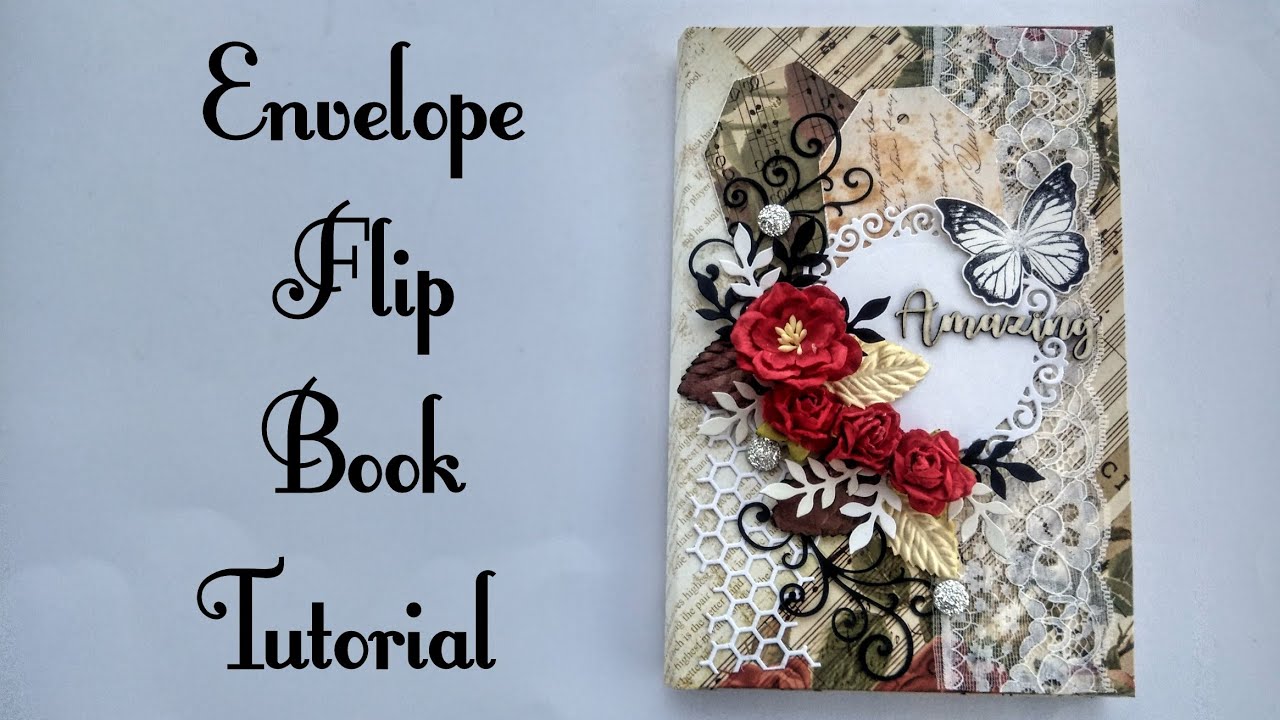 EASY Envelope Flip Book Tutorial for Beginners | creations007 tutorials