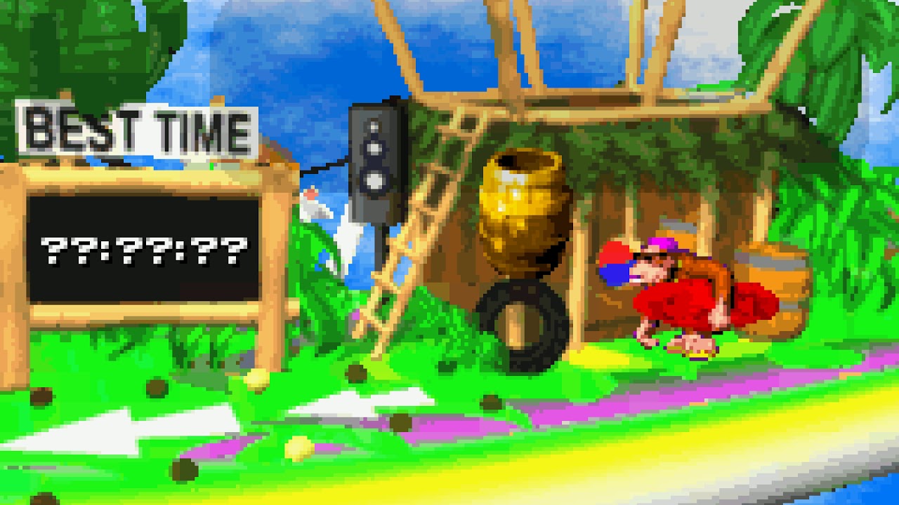 Donkey Kong Country 2 (GBA) - Funky's Flights - Kongstruction