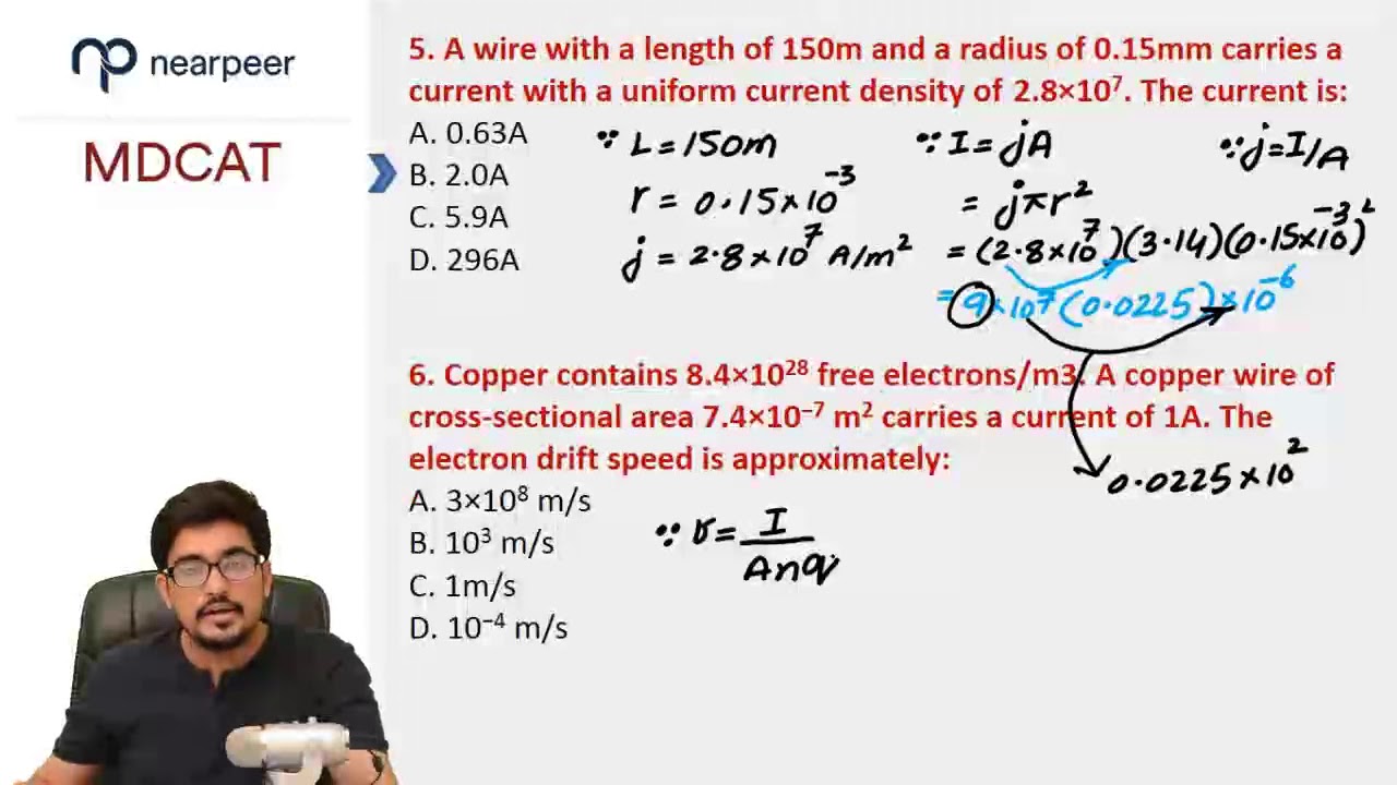 MDCAT 2018 Physics Practice Questions