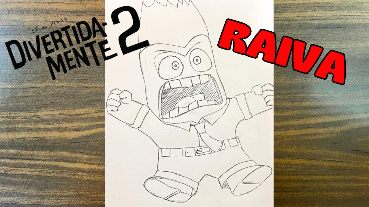 COMO DESENHAR A RAIVA DE DIVERTIDA MENTE 2