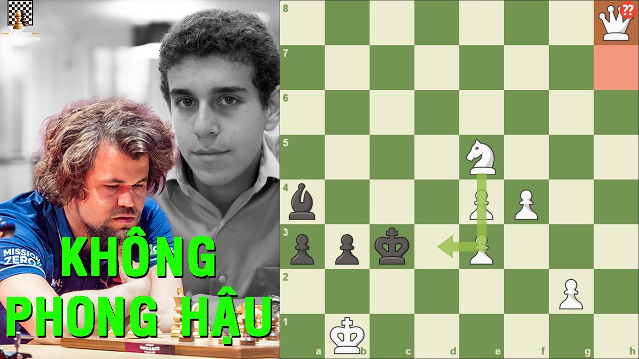 Không Thèm Phong Hậu, Daniel Naroditsky Vẫn Trừng Phạt Sai Lầm Phong Hậu Của Magnus Carlsen
