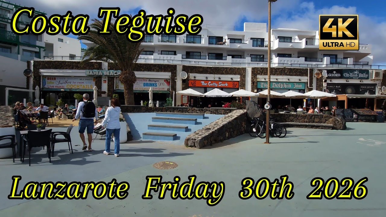Lanzarote. Costa Teguise January 2026 Friday afternoon short walk 🚶‍♂️ 😎 😀 