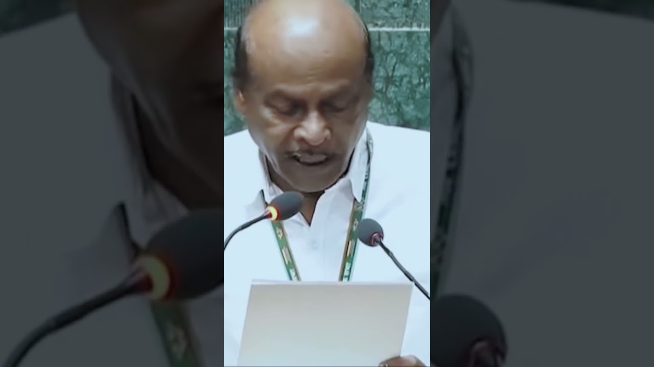 Jhargram MP Kalipada Soren takes oath as a member of parliament in Santali