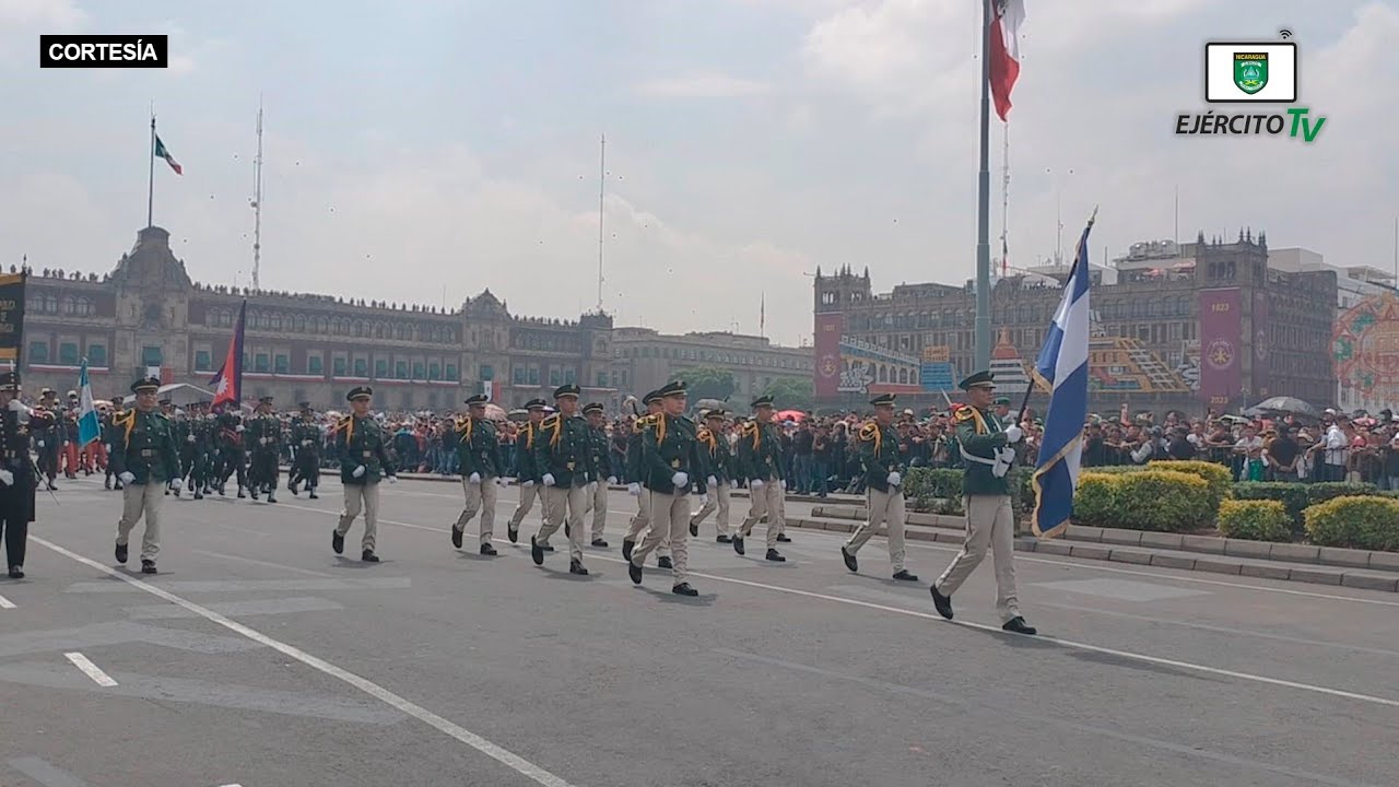 Ejército de Nicaragua participó en el Desfile Cívico Militar de México