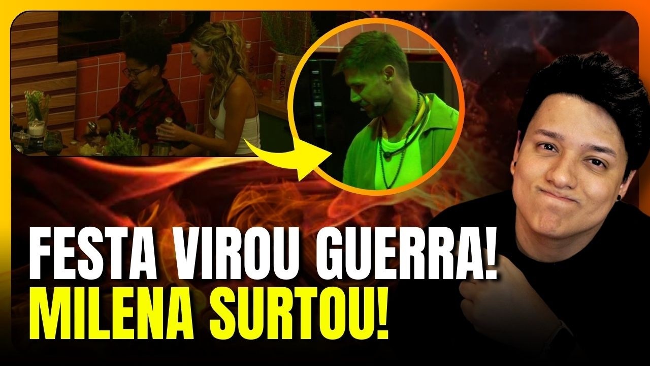 🚨😱 MILENA SURTA, JOGA VODKA FORA E LEVA ATENÇÃO DA PRODUÇÃO!BBB26
