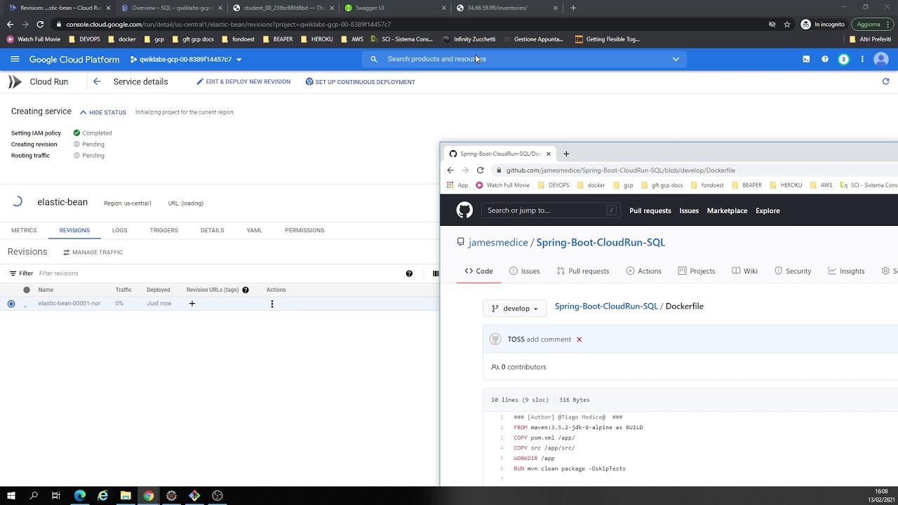 Google Cloud Platform: CloudRun & CloudSQL