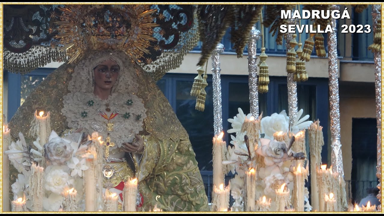 4K - ESPERANZA MACARENA 2023 EN PLAZA DE SAN PEDRO SEMANA SANTA DE SEVILLA