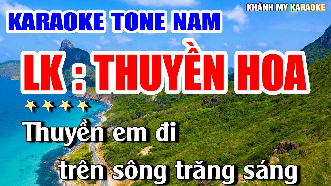 Karaoke Liên Khúc Nhạc Cưới - Thuyền Hoa Karaoke Nhạc Sống Tone Nam Dễ Hát Nhất