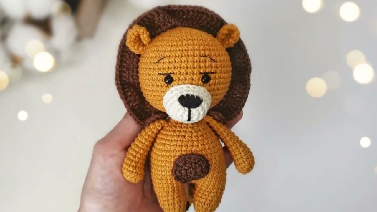 Cute lion amigurumi Free crochet pattern
