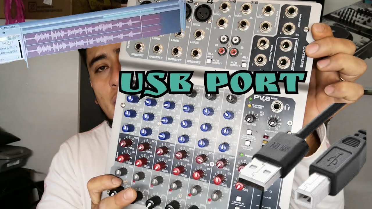 MEZCLADORA PV 8 USB, PARÁ QUE NOS SIRVEN EL PUERTO USB