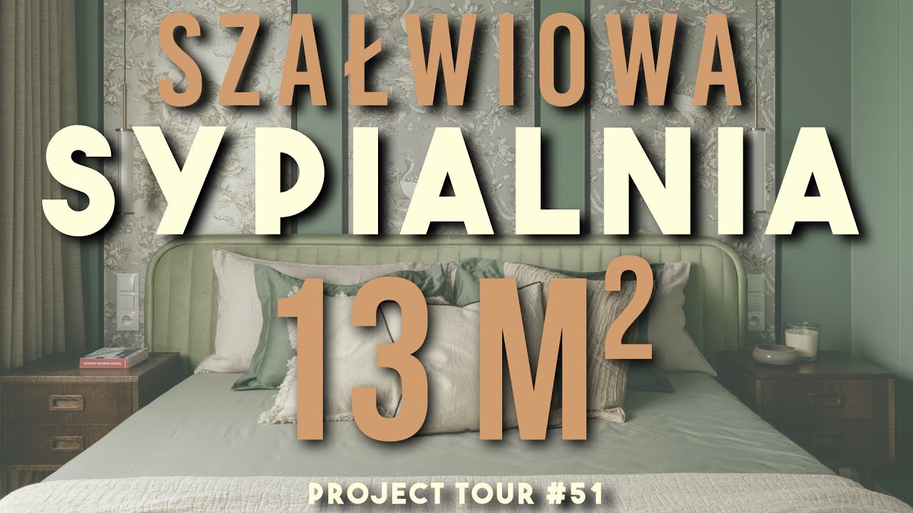 🫠 Wyjątkowa szałwiowa sypialnia 🛏️ Zobaczcie na ten sufit 🤯 to jest magia🔮 ProjectTour#51